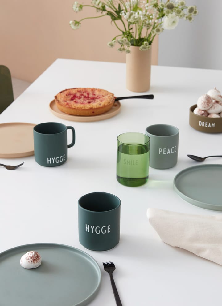 Design Letters suosikkikuppi 25 cl, Hygge-dark green Design Letters