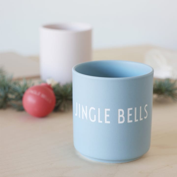 Design Letters suosikkikuppi 25 cl, Jingle bells-light blue Design Letters