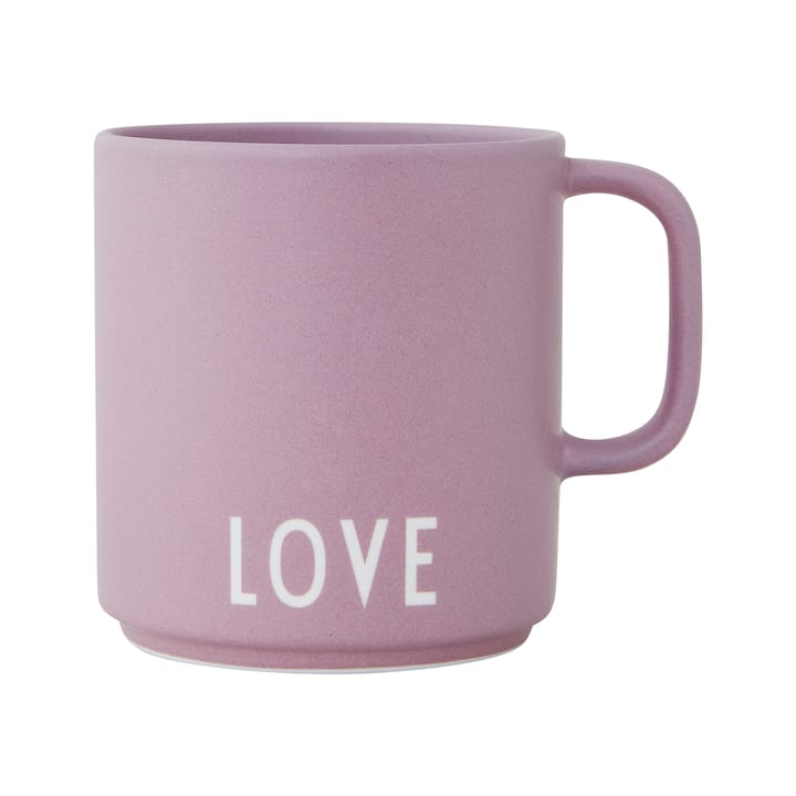 Design Letters -suosikkikuppi kahvalla 25 cl - Love-lavender - Design Letters