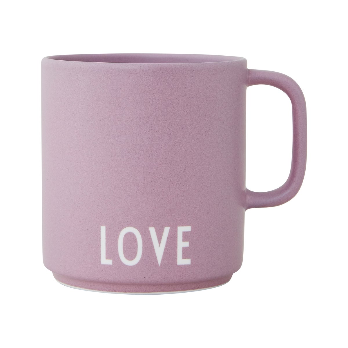 Design Letters Design Letters -suosikkikuppi kahvalla 25 cl Love-lavender