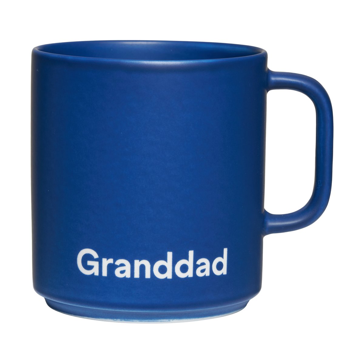 Design Letters Design Letters VIP -suosikkikuppi kahvalla 25 cl Granddad-midnight blue