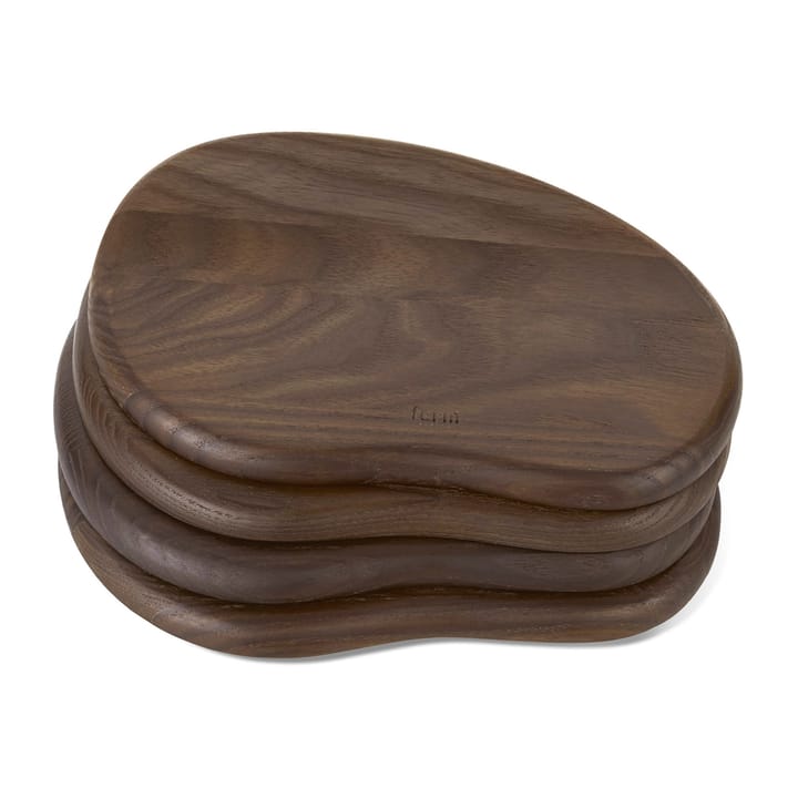 Cairn butter boards tarjotin 4 osaa - Dark Brown - Ferm Living