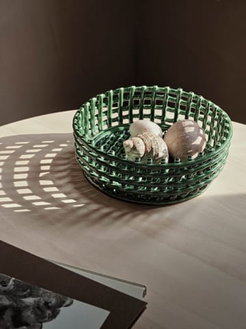 Ceramic punottu kulho - Emerald Green - ferm LIVING