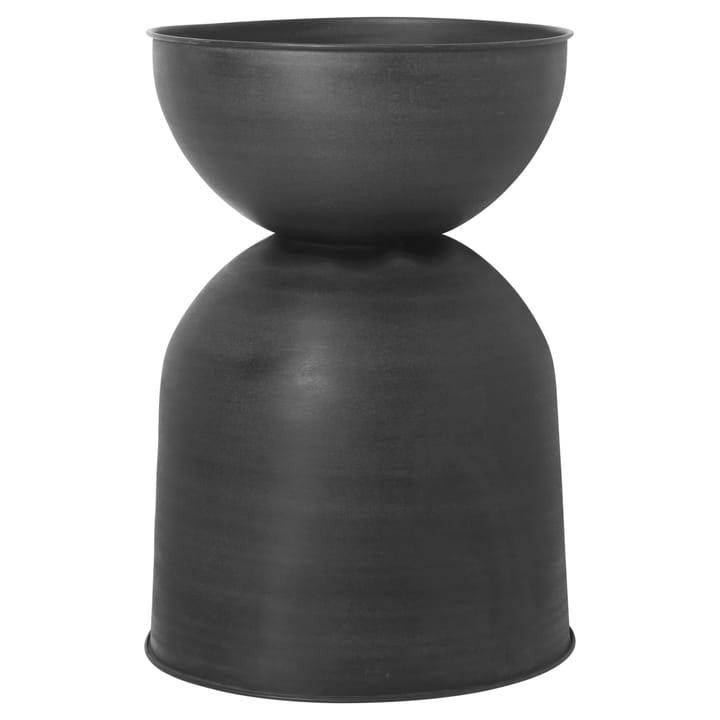 Hourglass ruukku, suuri Ø50 cm, Musta-tummanharmaa ferm LIVING