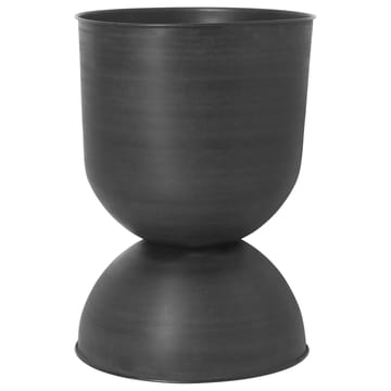 Hourglass ruukku, suuri Ø50 cm - Musta-tummanharmaa - ferm LIVING