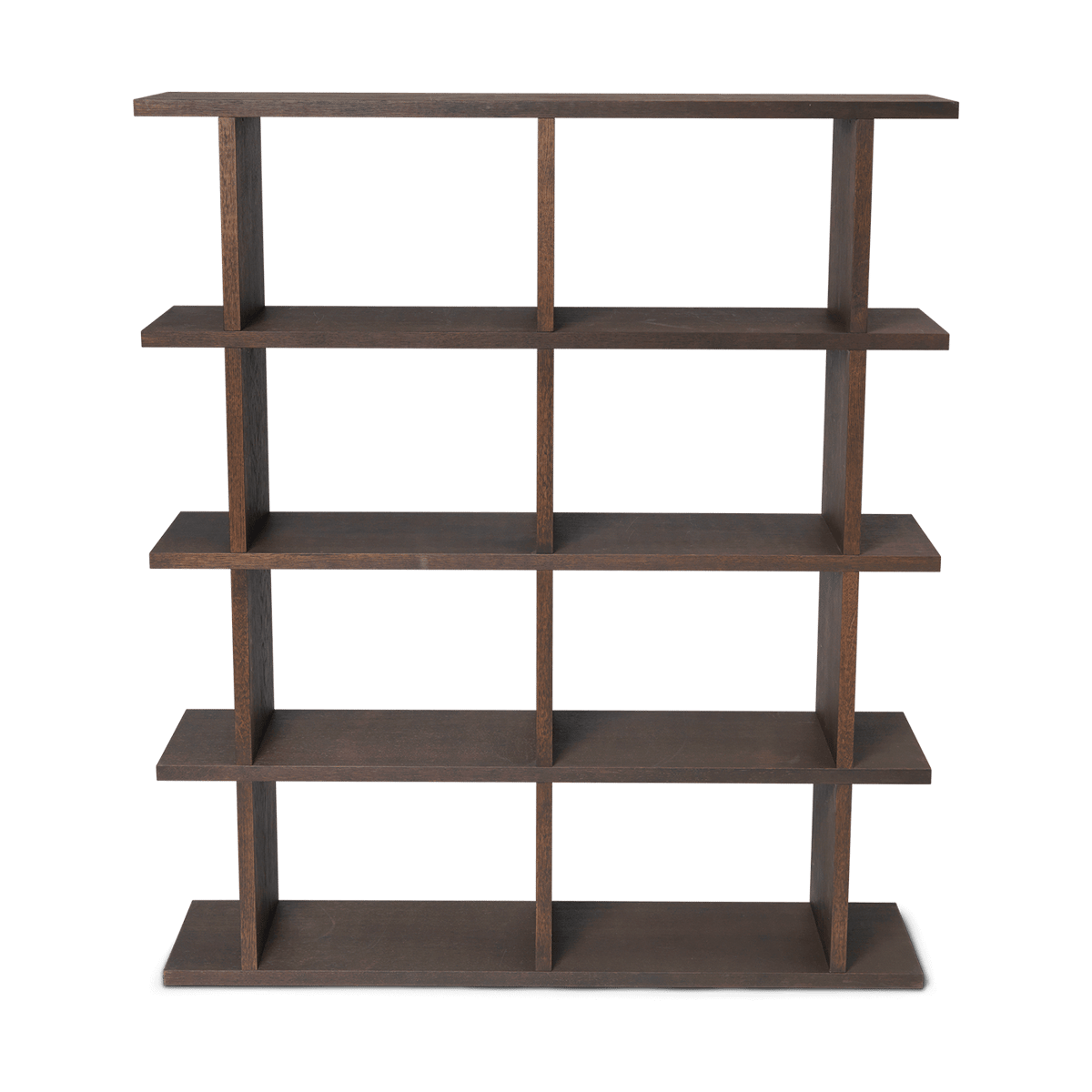 ferm LIVING Kona kirjahylly 2×4 Dark stained