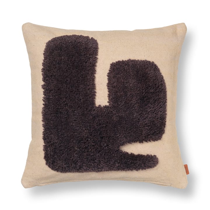 Lay tyyny 50 x 50 cm, Sand / Dark Brown ferm LIVING