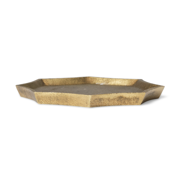 Otte koristetarjotin 9,5x9,5 cm, Brass finish ferm LIVING