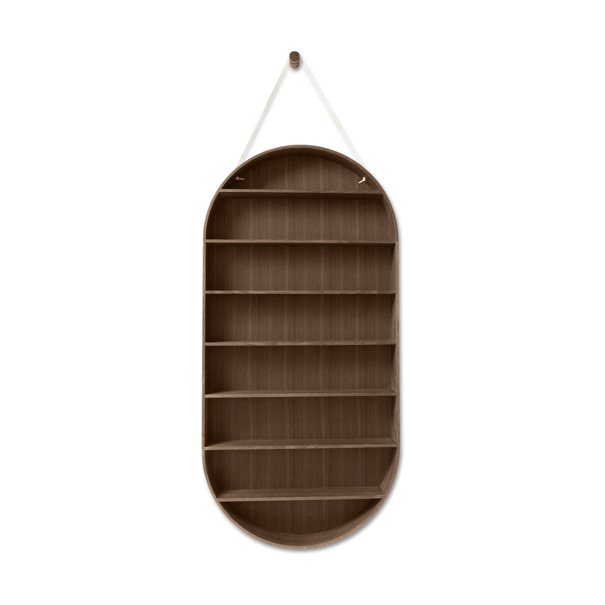 ferm LIVING Oval Dorm hylly Smoked oak