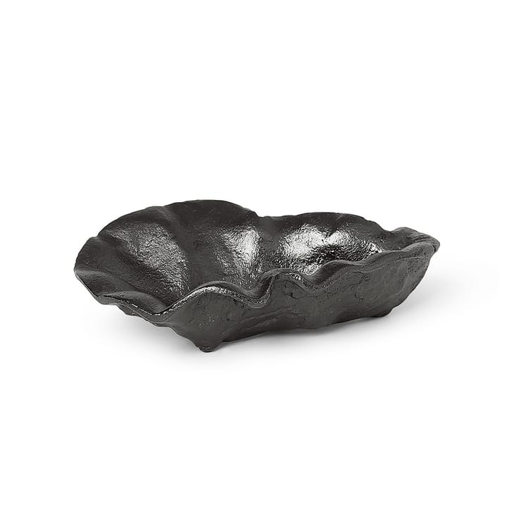 Oyster koristeskulho 10,5 cm - Musta messinki - Ferm Living