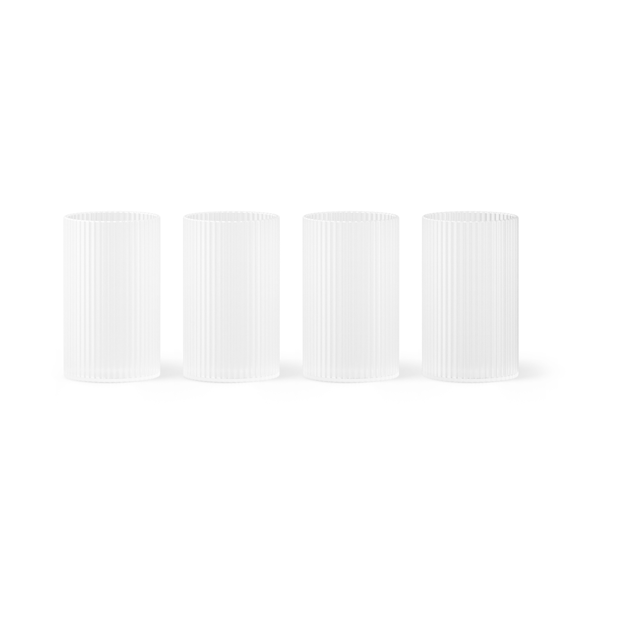 ferm LIVING Ripple verrines juomalasi 14 cl 4-pack Frosted