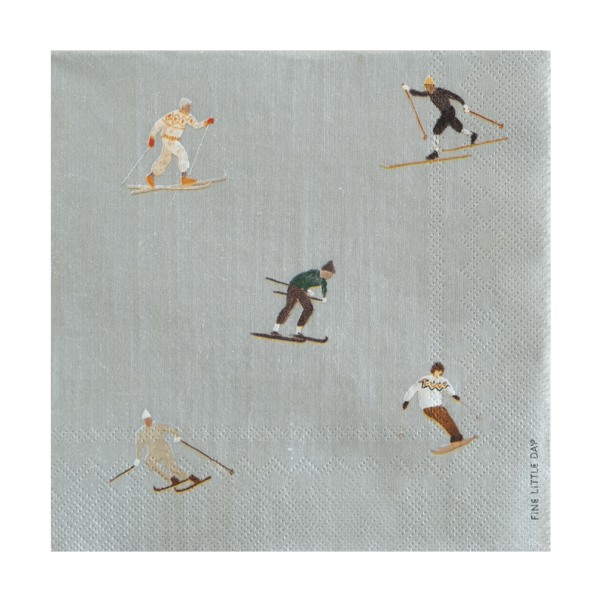 Fine Little Day Skiers lautasliina 25-pakkaus Grey