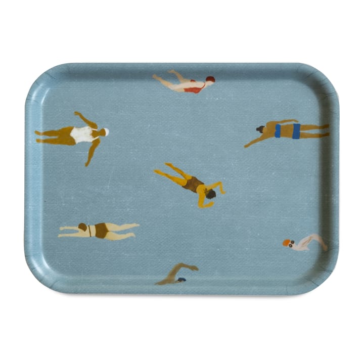 Swimmers tarjotin 20x27 cm - Sininen - Fine Little Day