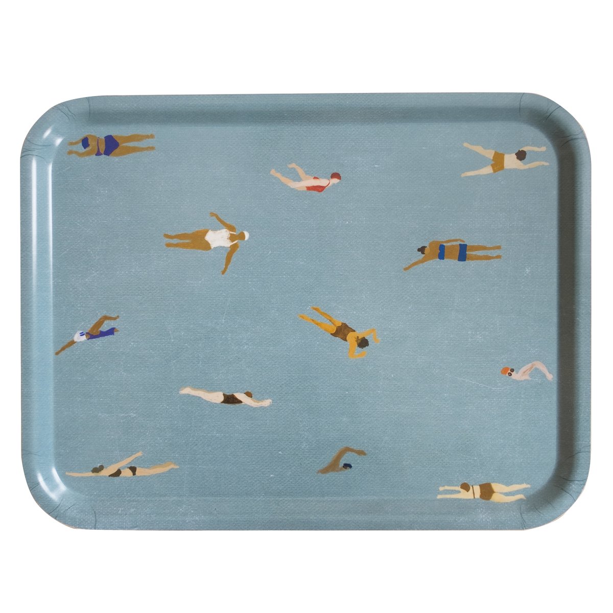 Fine Little Day Swimmers tarjotin 33×43 cm Sininen