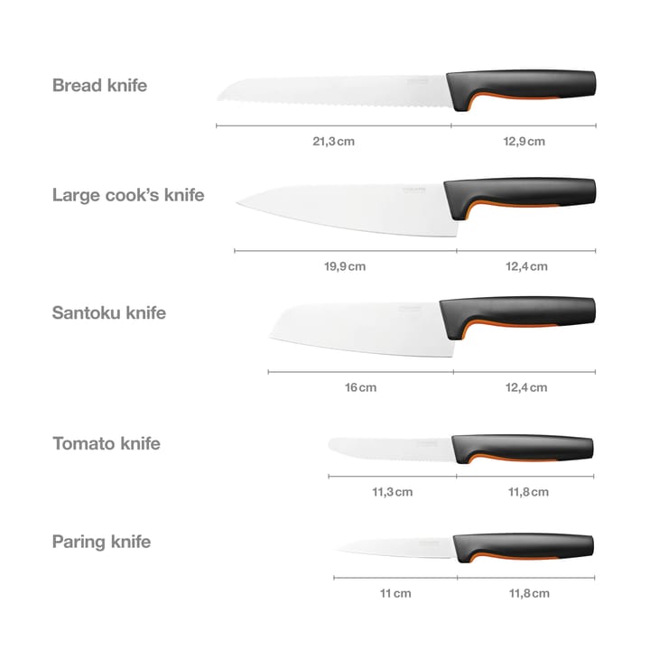 Functional Form -veitsisetti iso, 5 osaa Fiskars