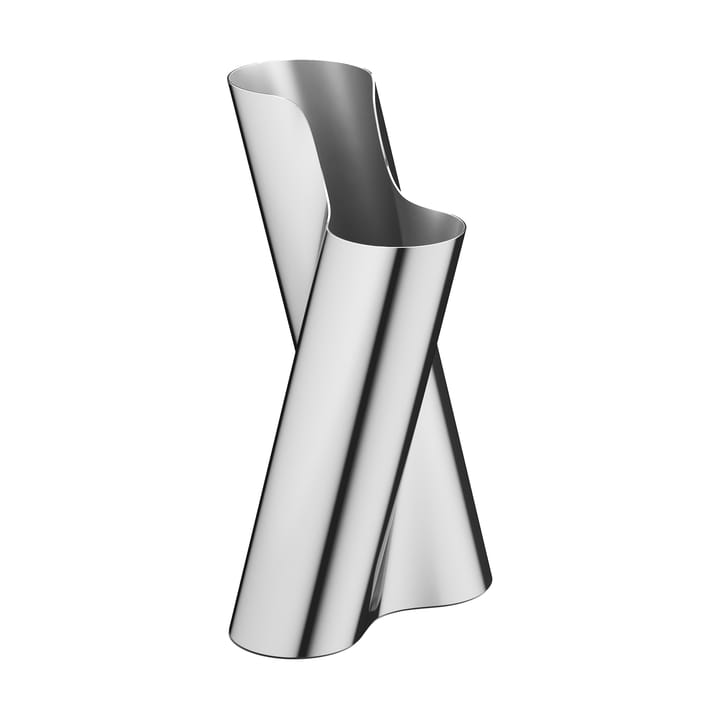 Lituus vaasi large 34,2 cm, Ruostumaton teräs Georg Jensen