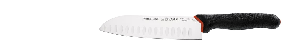 Giesser Santoku PrimeLine kokkiveitsi 18 cm Musta