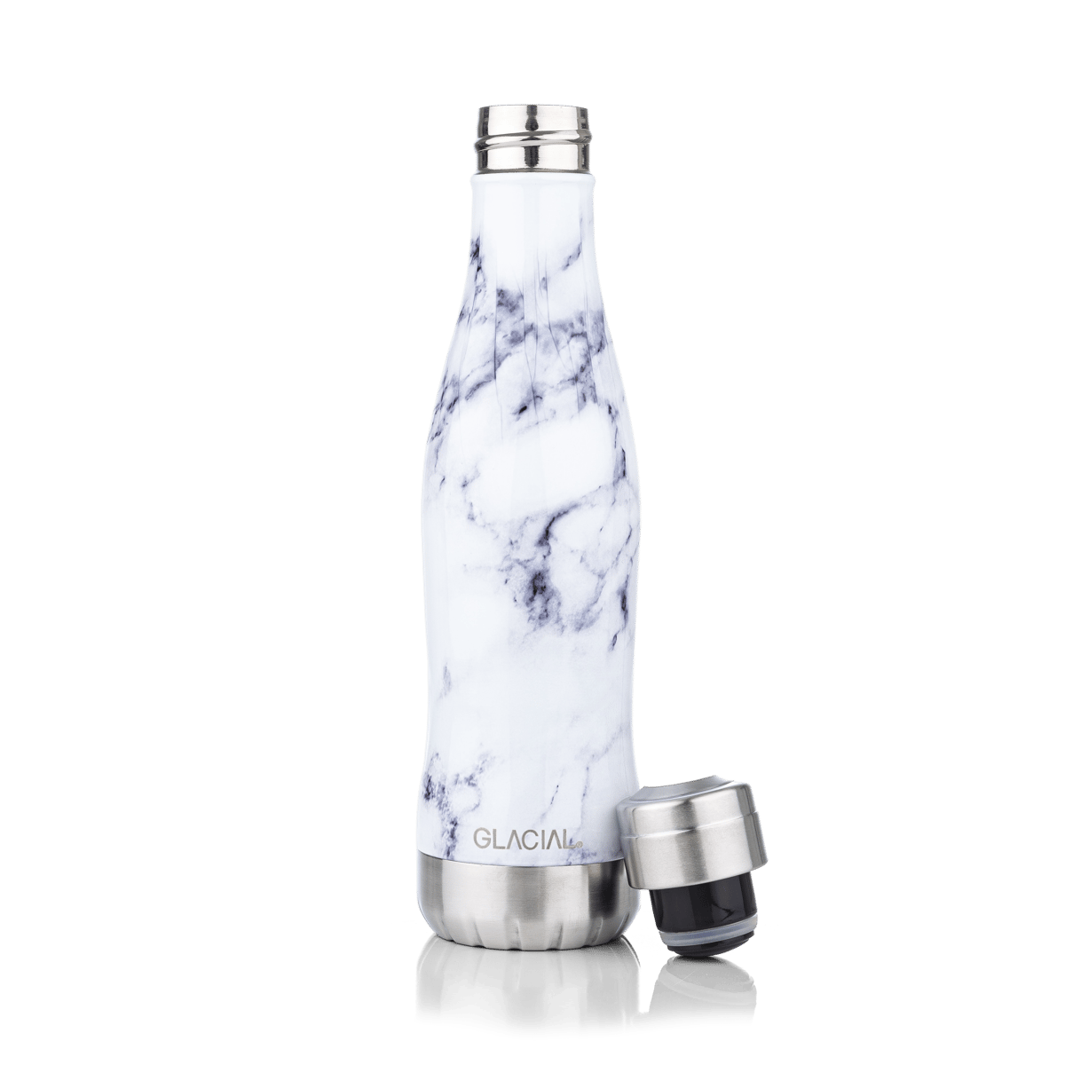 Glacial Glacial vesipullo 400 ml White marble