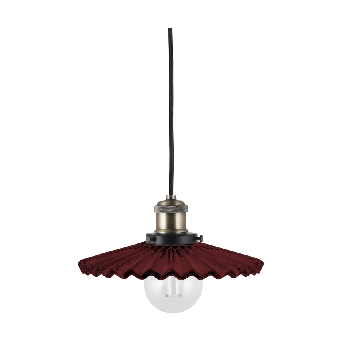 Globen Lighting Cobbler hissivalaisin Ø 25 cm Burgundy