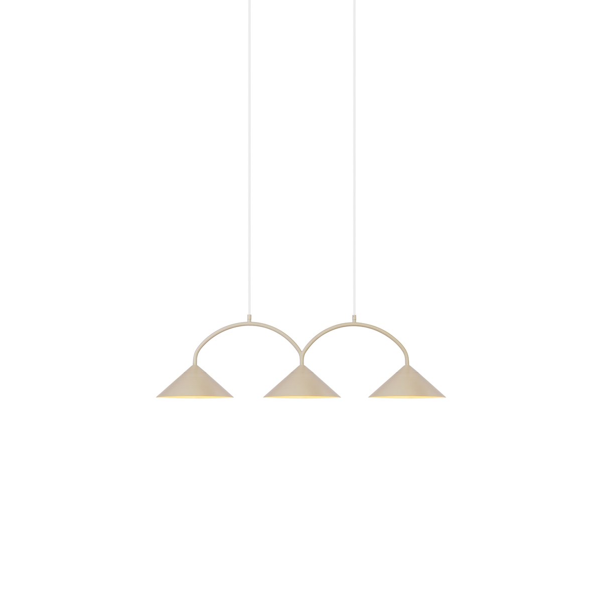 Globen Lighting Curve riippuvalaisin 3 Beige