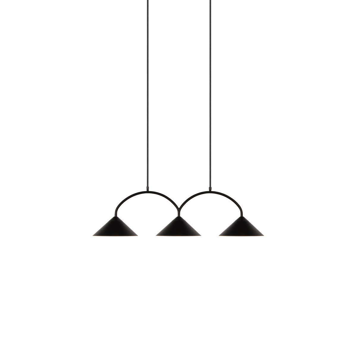 Globen Lighting Curve riippuvalaisin 3 Musta