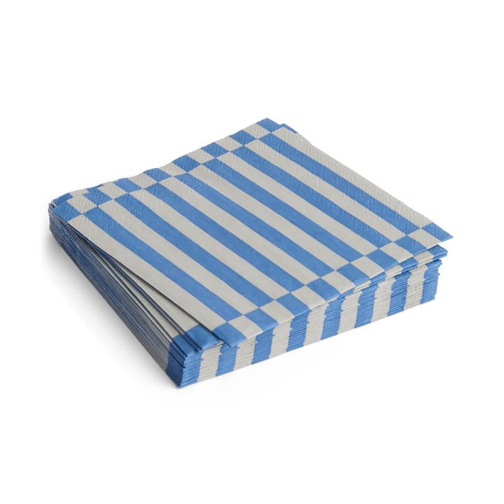 Pattern Lunch Stripe servietti 33x33 cm 20-pakkaus, Grey-blue pillar HAY