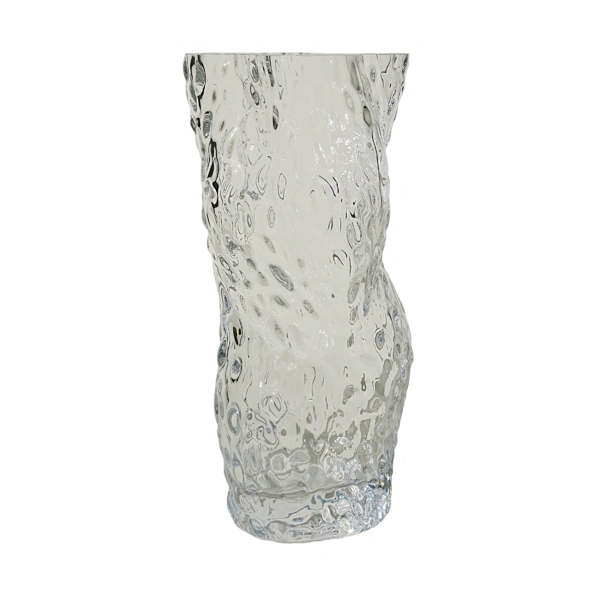 Hein Studio Ostrea Rock -maljakko lasia 30 cm Clear