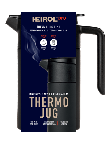 Heirol termoskannu 1,2 L - Musta - Heirol