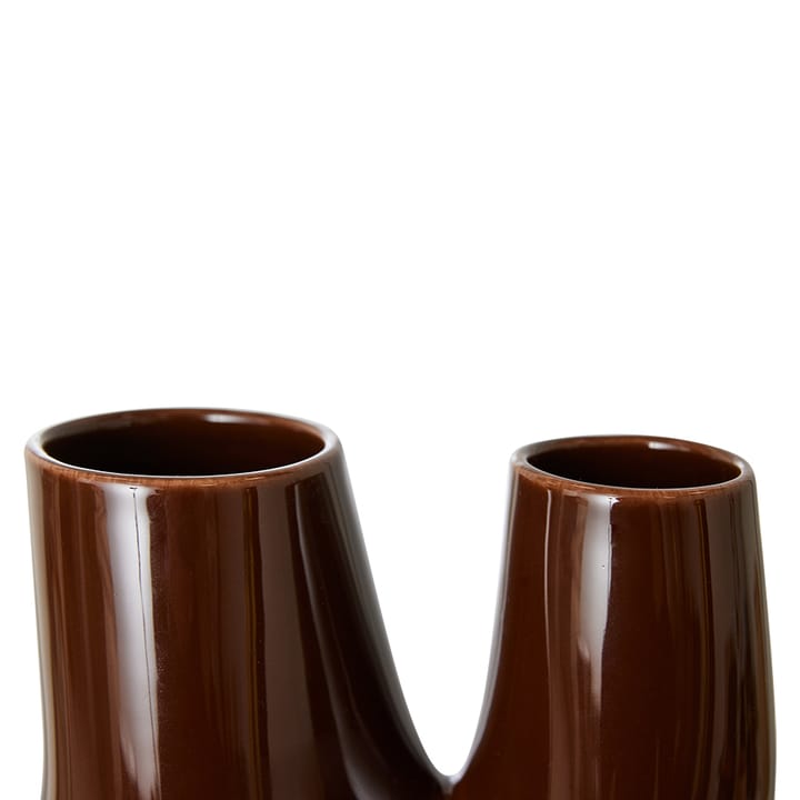 Ceramic organic maljakko large 25 cm, Espresso HKliving