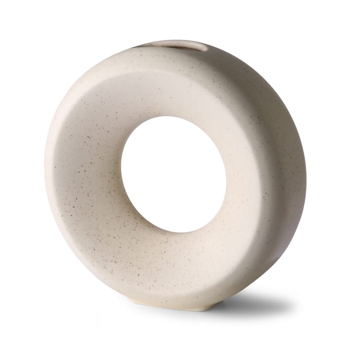 Circle maljakko M 24,5 cm, White speckled HKliving