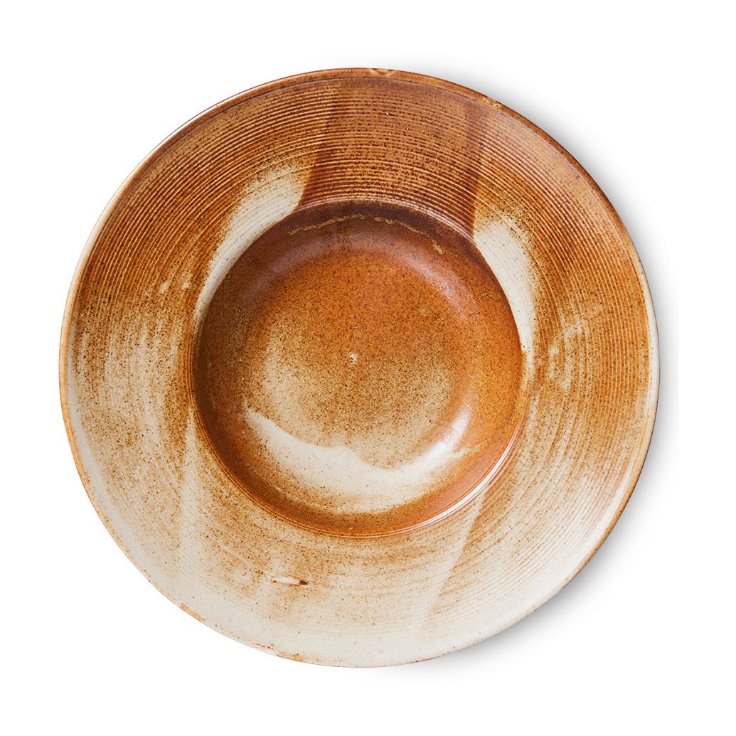 HKliving Home Chef -pastalautanen Ø 28,5 cm Rustic cream-brown