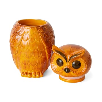 Keraaminen owl säilytyspurkki - Tangerine - HKliving