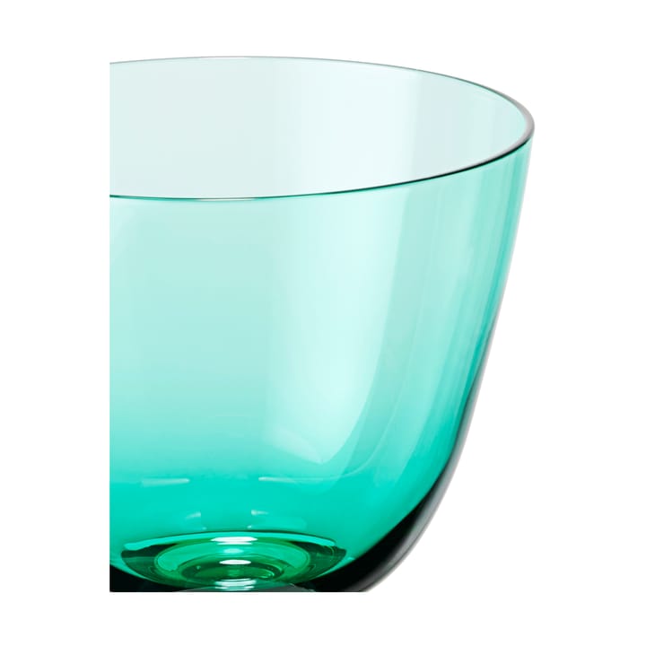 Flow lasi jalalla 35 cl, Emerald green Holmegaard