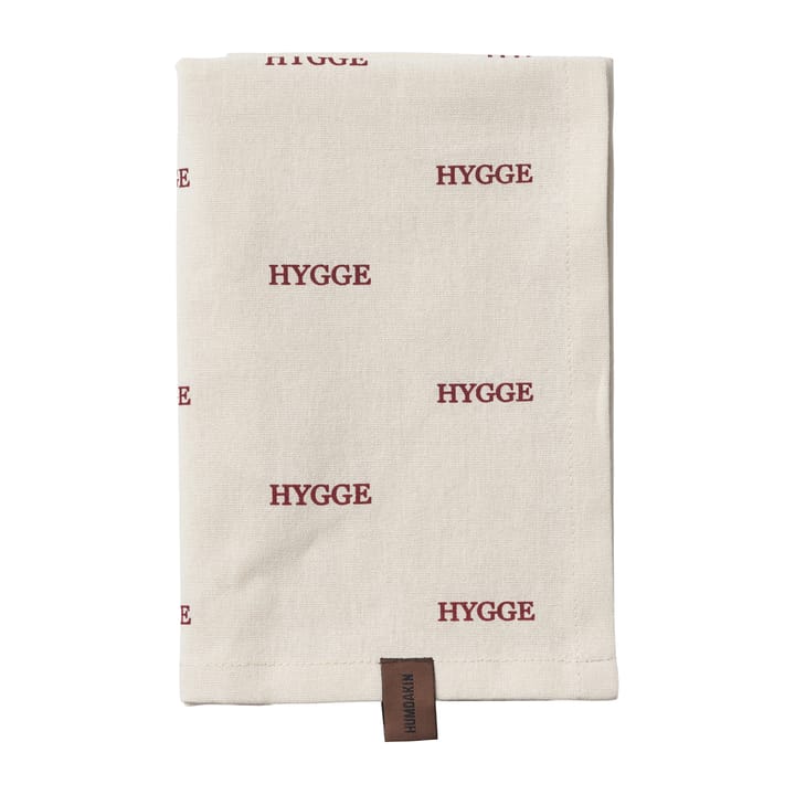 Humdakin Hygge -keittiöpyyhe, Off white/Red Humdakin