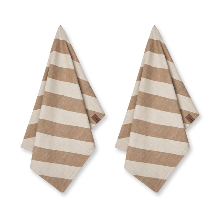 Humdakin Recycled  keittiöpyyhe 45 x 70 cm 2-pack - Beige candy - Humdakin