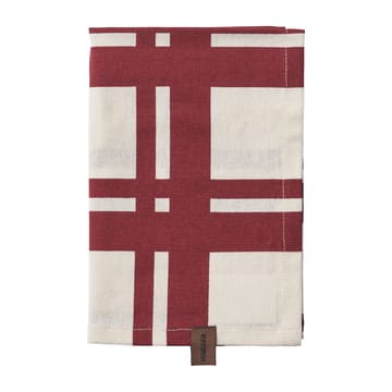 Humdakin Red Check -keittiöpyyhe 2-pakkaus - Off white/Red - Humdakin