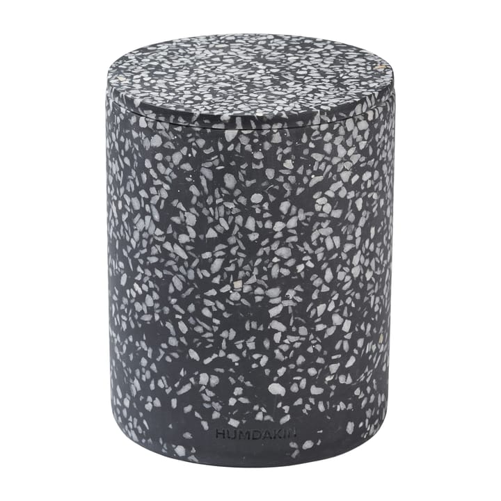 Humdakin Terrazzo kannellinen maljakko Ø 13 cm, Black Humdakin