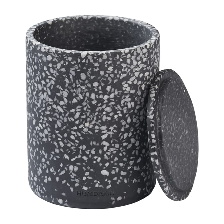 Humdakin Terrazzo kannellinen maljakko Ø 13 cm, Black Humdakin