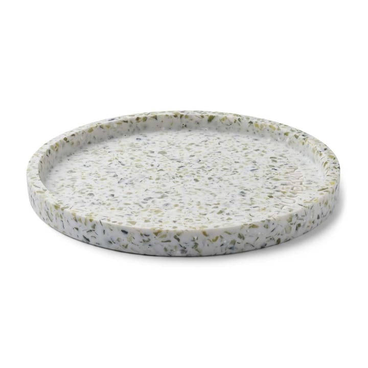 Humdakin Terrazzo pyöreä tarjotin Ø 20 cm - Green-white - Humdakin