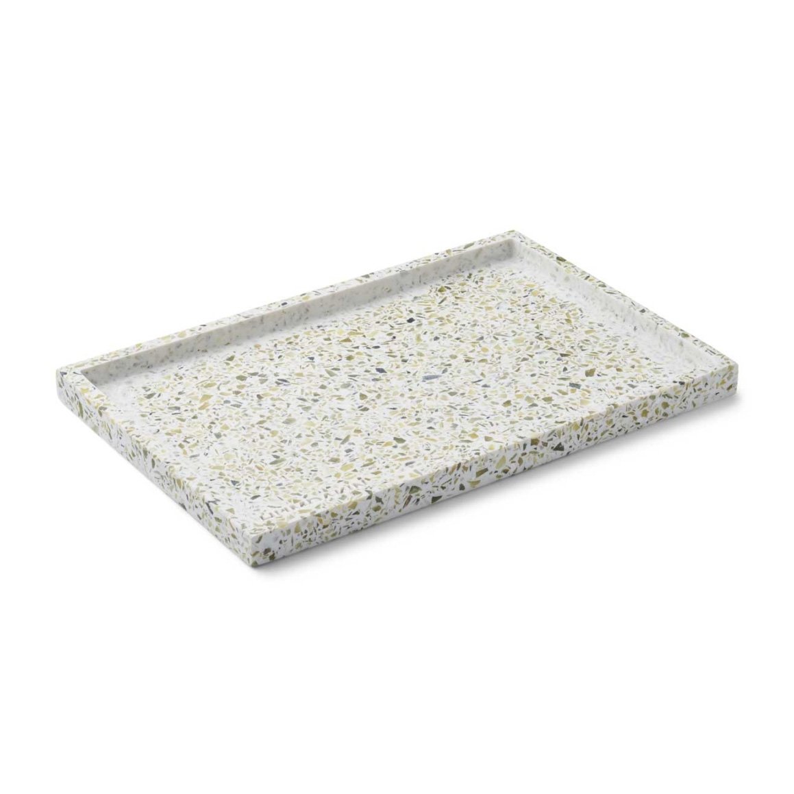 Humdakin Humdakin Terrazzo -tarjotin 30×20 cm Green-white