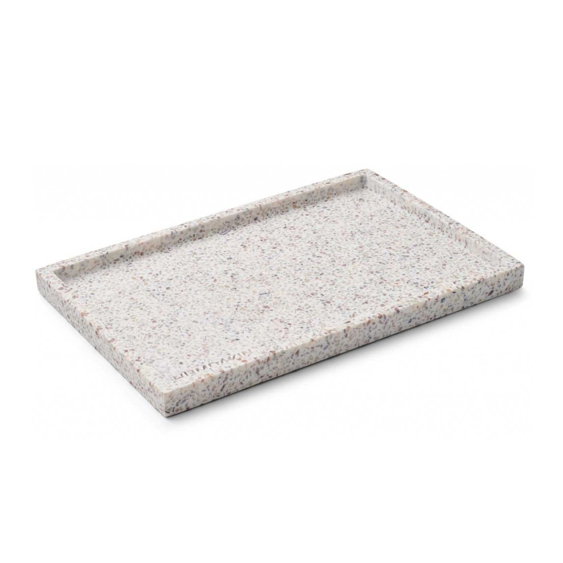 Humdakin Humdakin Terrazzo -tarjotin 30×20 cm White-brown