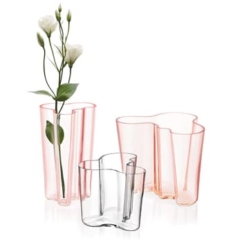 Aalto maljakko lohenpunainen - 160 mm - Iittala