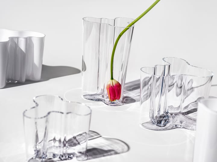 Alvar Aalto Maljakot, Kirkas, 160 mm Iittala