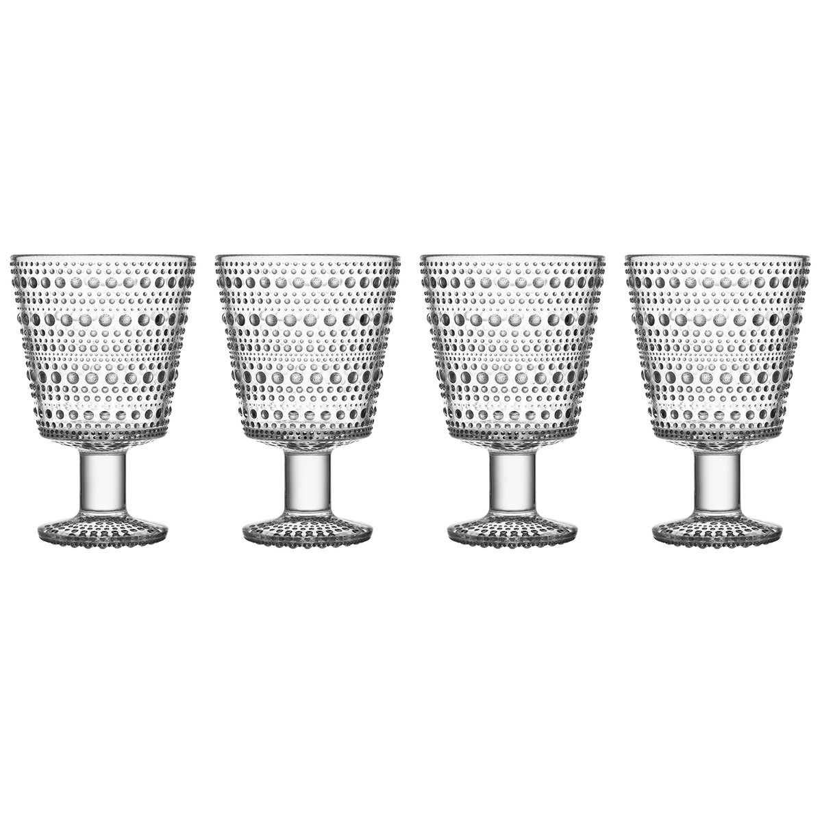 Iittala Kastehelmi jalallinen juomalasi 26 cl 4-pakkaus Kirkas