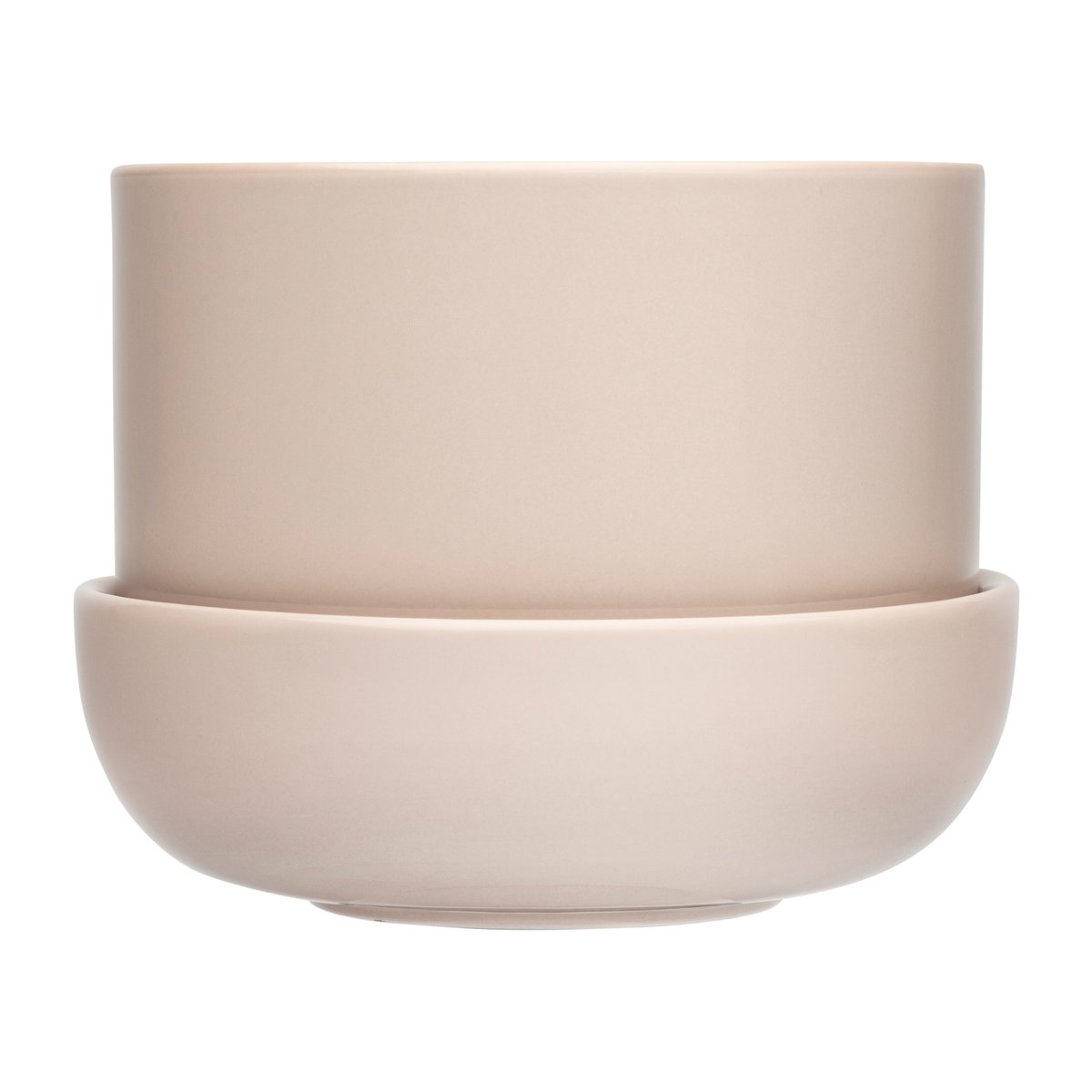 Iittala Nappula ruukku aluslautasella Ø17 cm k13 cm Beige