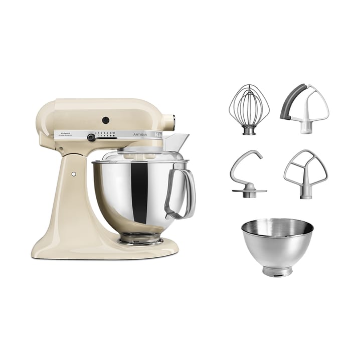 Artisan 5KSM175 keittiökone lisävarusteilla 4,8 L, Almond cream KitchenAid