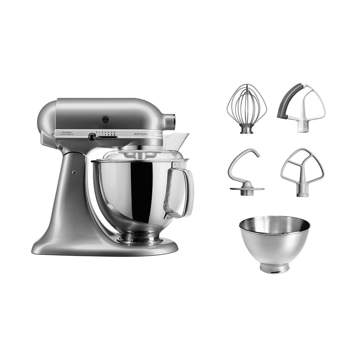 Artisan 5KSM175 keittiökone lisävarusteilla 4,8 L, Contour silver KitchenAid