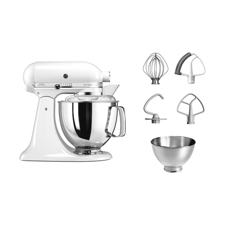 Artisan 5KSM175 keittiökone lisävarusteilla 4,8 L, White KitchenAid