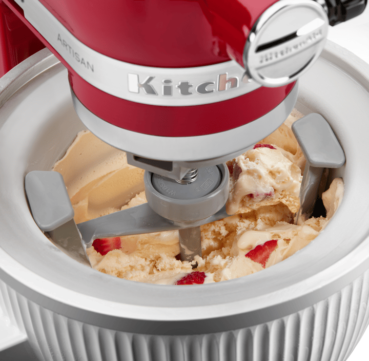 KitchenAid jäätelökone 1,9 L keittiökoneeseen, White KitchenAid