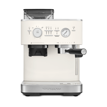 KitchenAid puoliautomaattinen espressokone jauhimella - Porcelain white. - KitchenAid